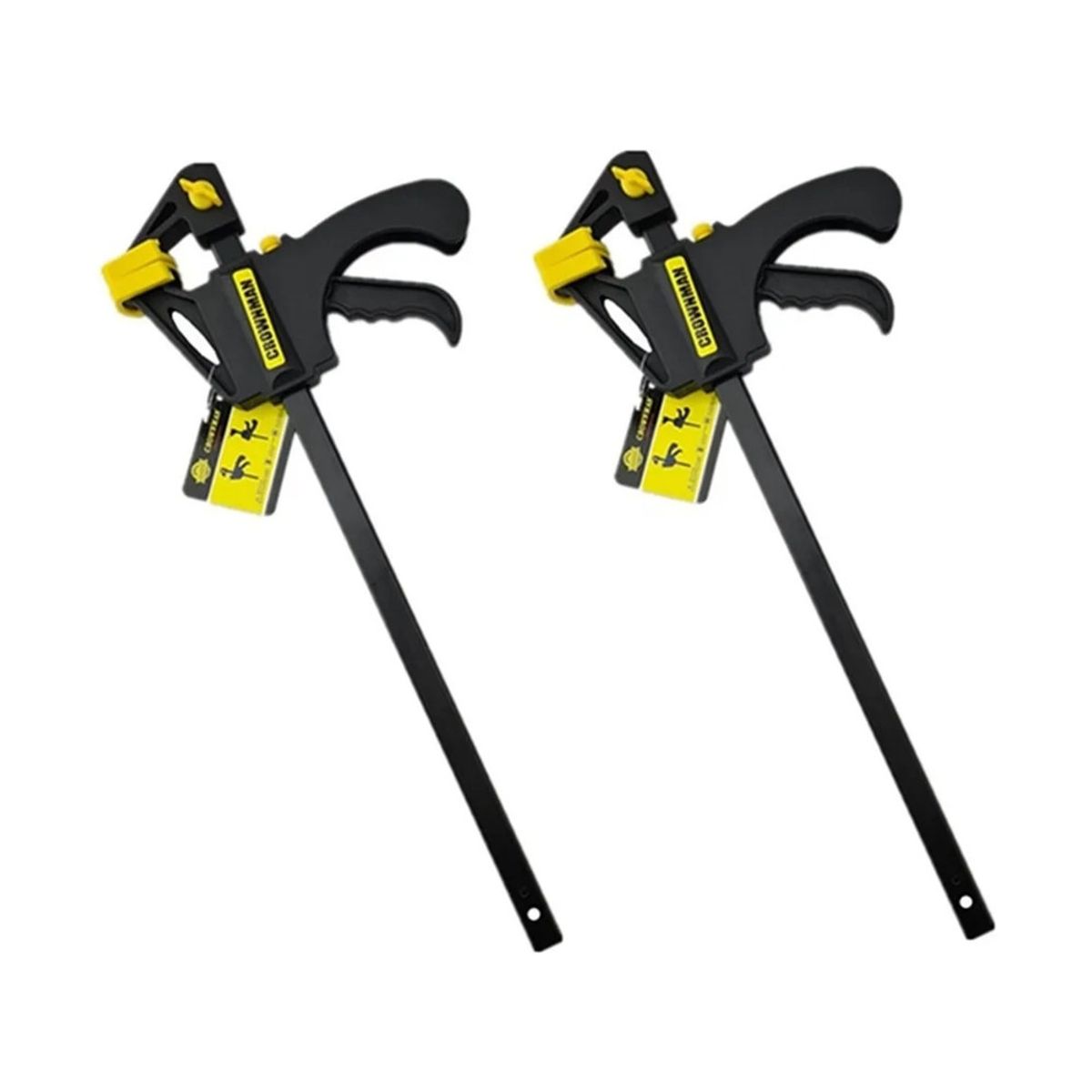 GENERICO - Pack 2 Prensa Rapida Madera Carpintero 12 Pulgadas Crownman