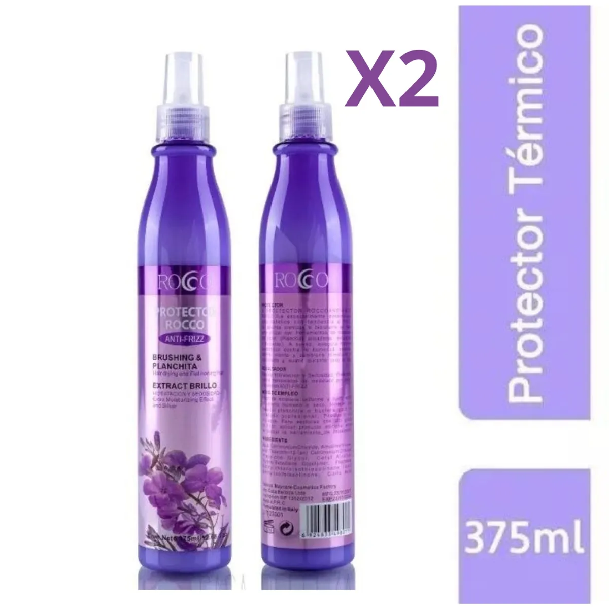 ROCCO - Pack 2 Unidades Protector Anti-frizz 375ml Rocco®