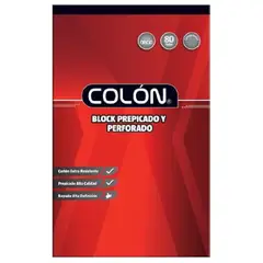 COLON - Block de apuntes oficio prepicado cuadriculado M7
