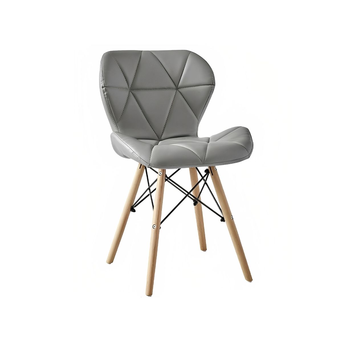 KLIK - Silla Radar Acolchada Ecocuero - Gris