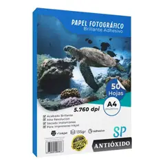 GENERICO - Papel Fotográfico Adhesivo Brillante 135 g A4 X 50 Hojas