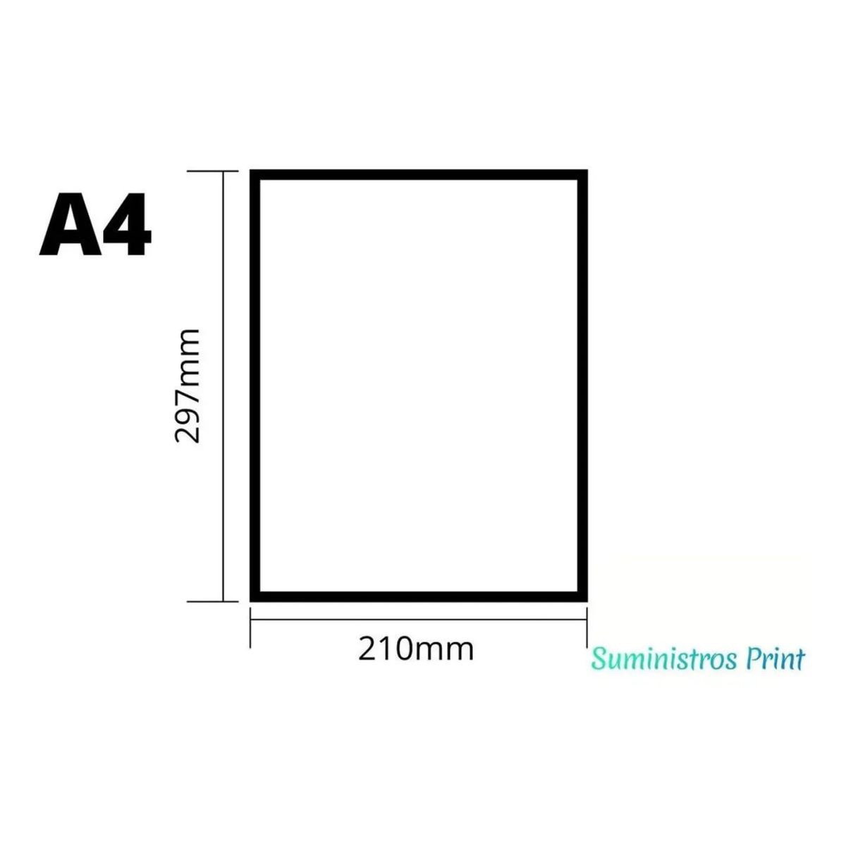 GENERICO - Papel Fotográfico Adhesivo Brillante 135 g A4 X 50 Hojas