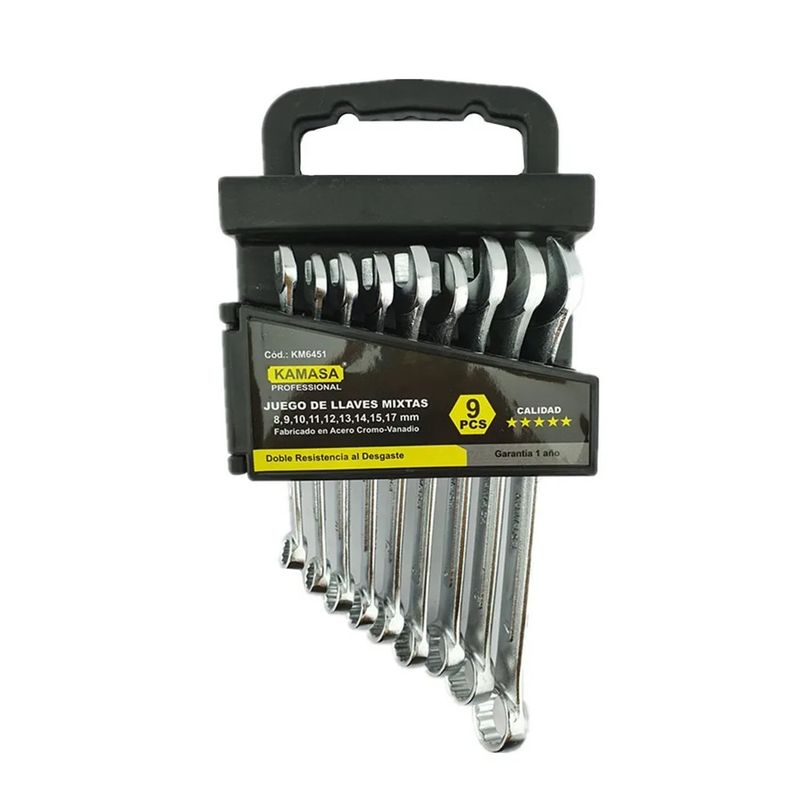 KAMASA - Set Juego De Llaves Punta De Corona 9 Piezas Kamasa Km6451