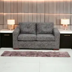 MUEBLES AMERICA - Sofá Franco 2 Cuerpos Cuero Auris Gris