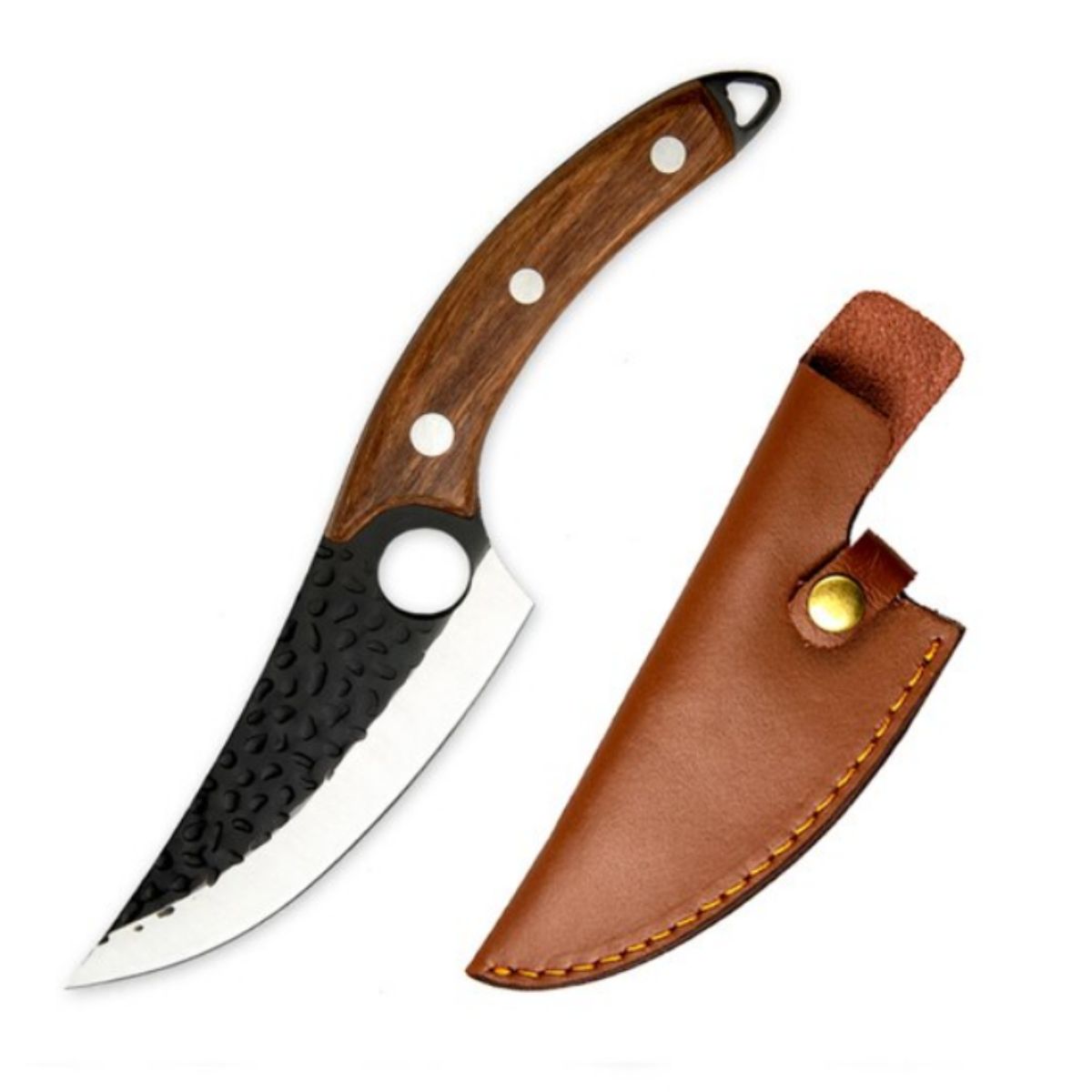 GENERICO - Cuchillo Forjado A Mano de cacería Deshuesador parrillero o carnicero…