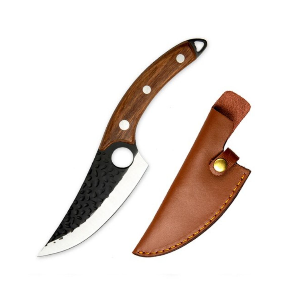 GENERICO - Cuchillo Forjado A Mano de cacería Deshuesador parrillero o carnicero…