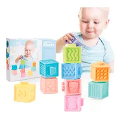 GENERICO - Bloques didácticos suaves y blandos ideal para bebés