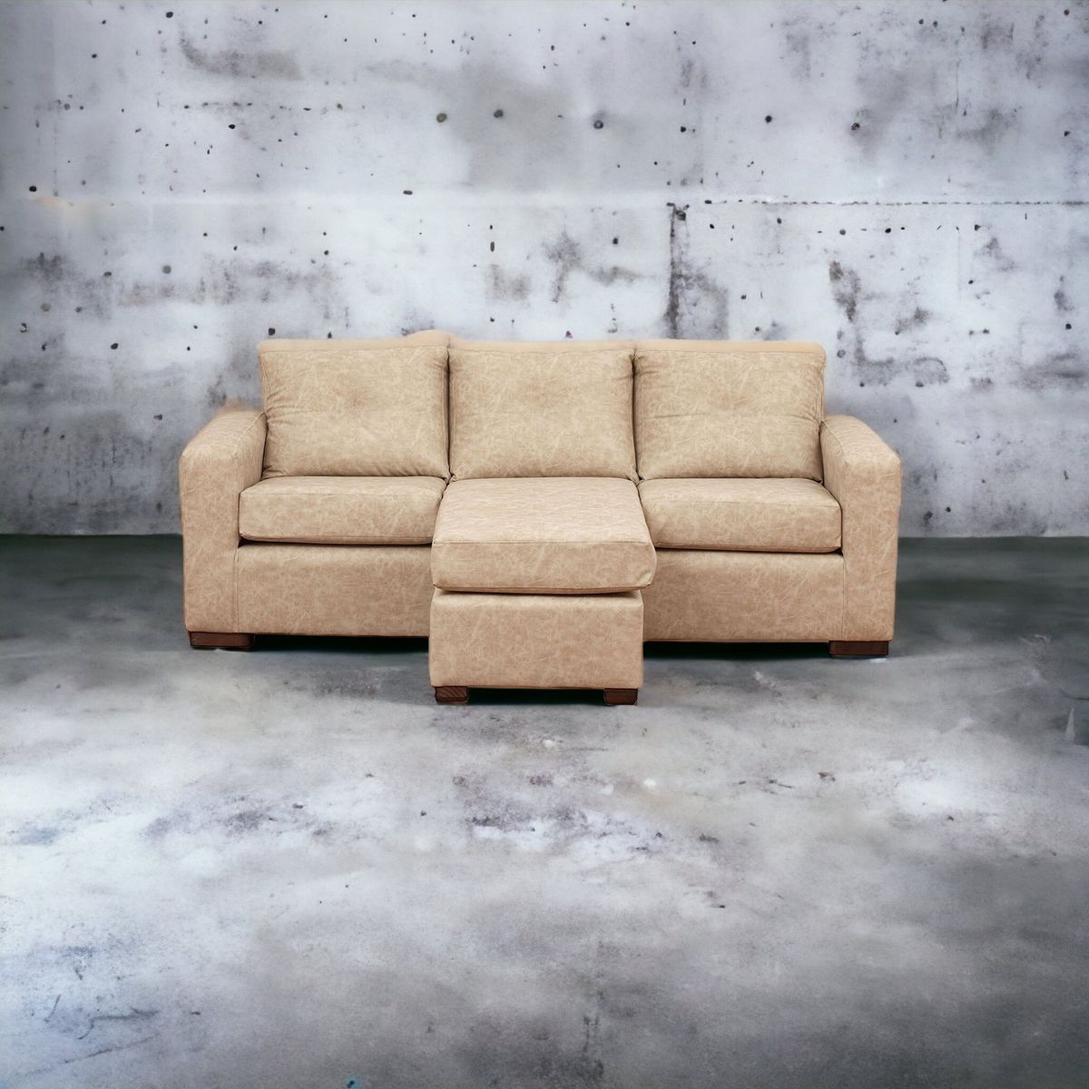 MUEBLES AMERICA - Seccional Multiposiciones Magic Cuero Auris Beige