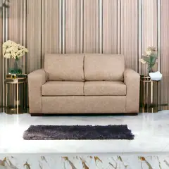 MUEBLES AMERICA - Sofá Infinity 2 Cuerpos Cuero Auris Beige