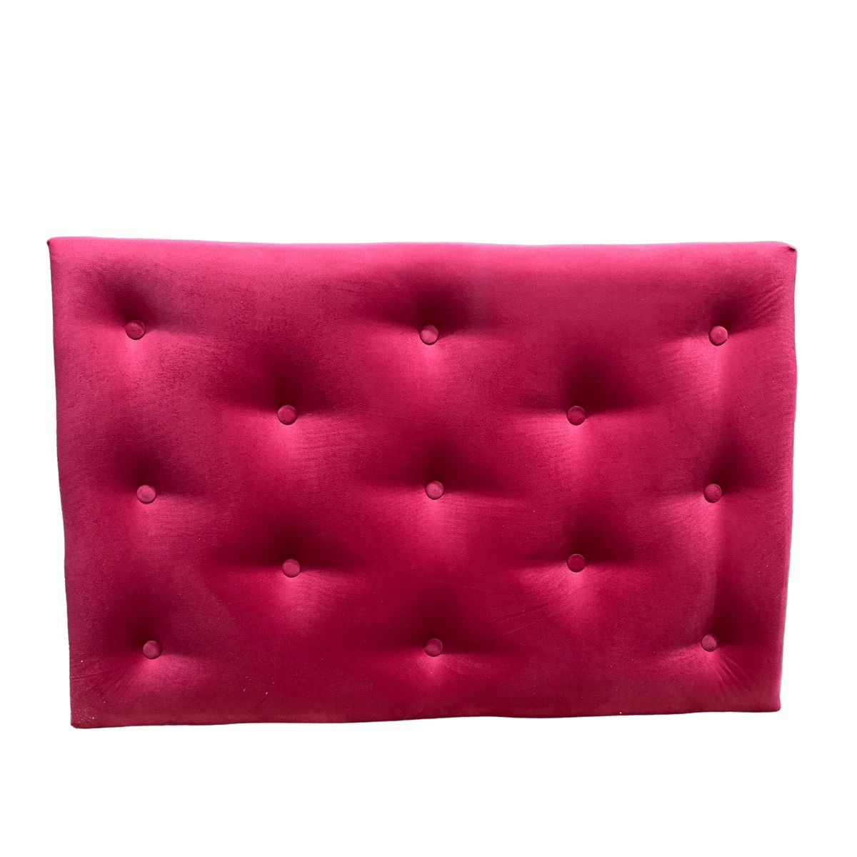 GENERICO - Respaldo 1 Plaza Rojo Felpa Muebles Rimar