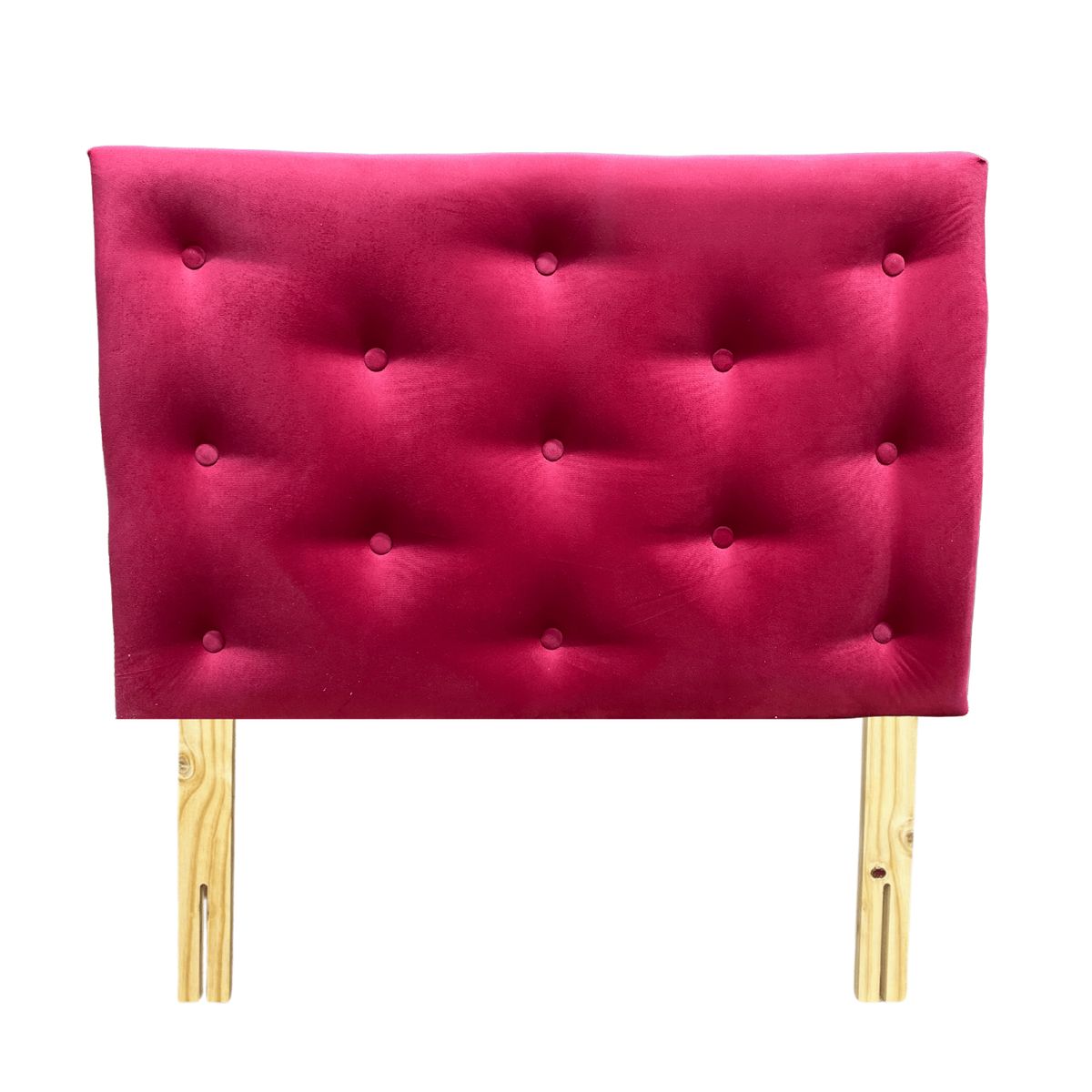 GENERICO - Respaldo 1 Plaza Rojo Felpa Muebles Rimar