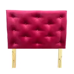 GENERICO - Respaldo 1 Plaza Rojo Felpa Muebles Rimar