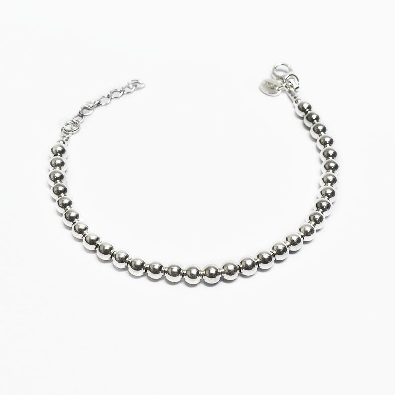 ROSETT - Pulsera pellet Plata ley 925