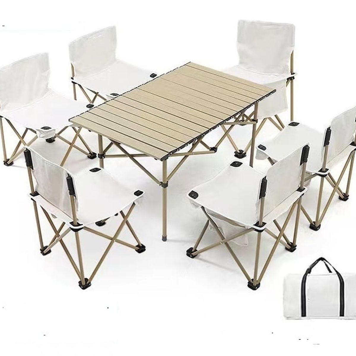 GENERICO - Mesa Y Sillas Plegables De Camping