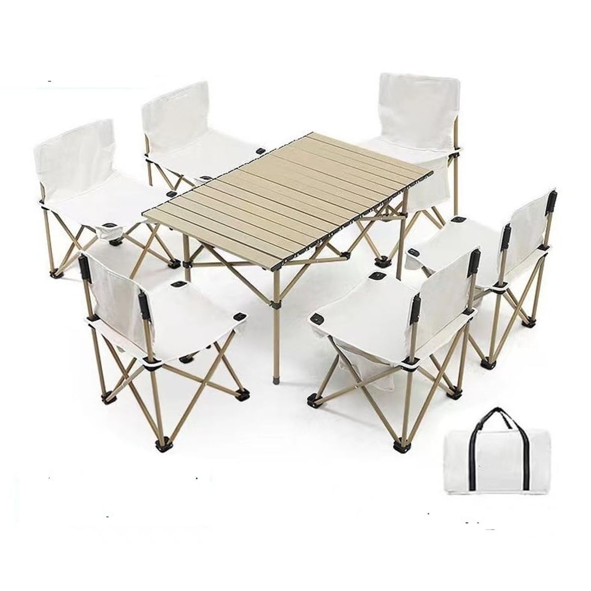 GENERICO - Mesa Y Sillas Plegables De Camping