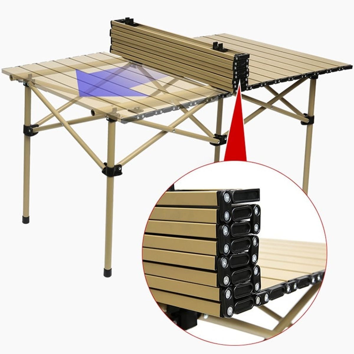 GENERICO - Mesa Y Sillas Plegables De Camping