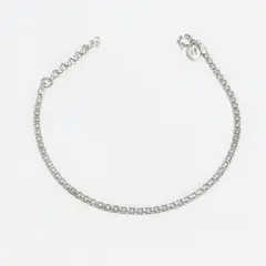 ROSETT - Pulsera tejido bismark Plata 925