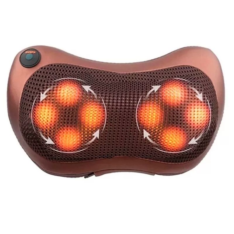 GENERICO - Masajeador Eléctrico Cojín Lumbar Cuello Piernas Auto y hogar