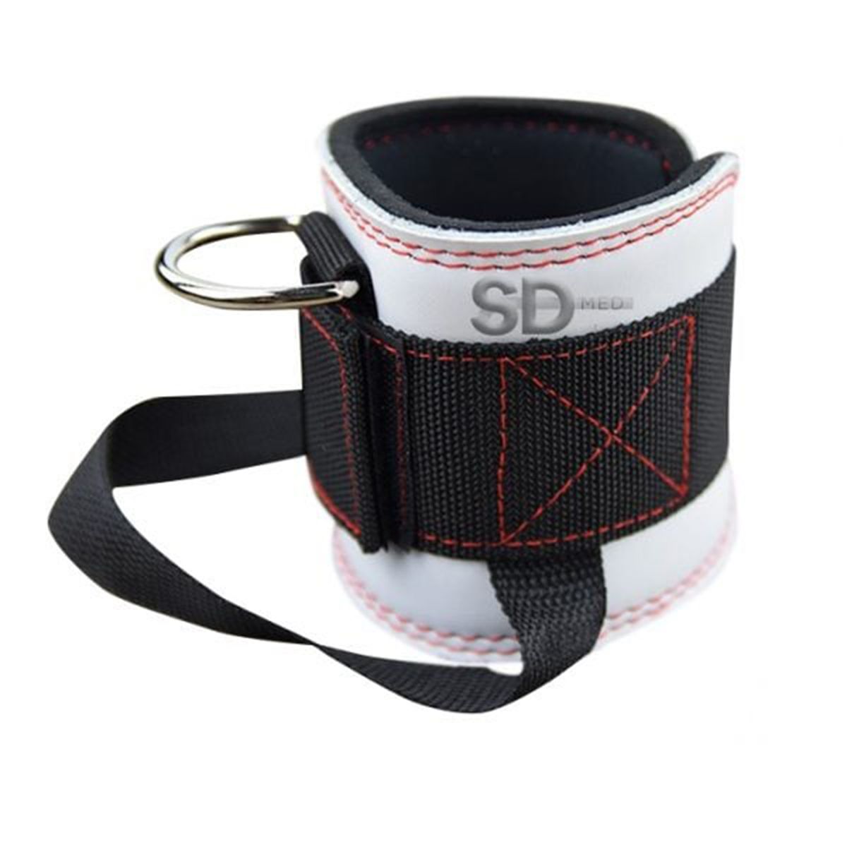 SDFIT - Pack 2x Tobillera Con Anclaje Cuero Valeo Levantamiento