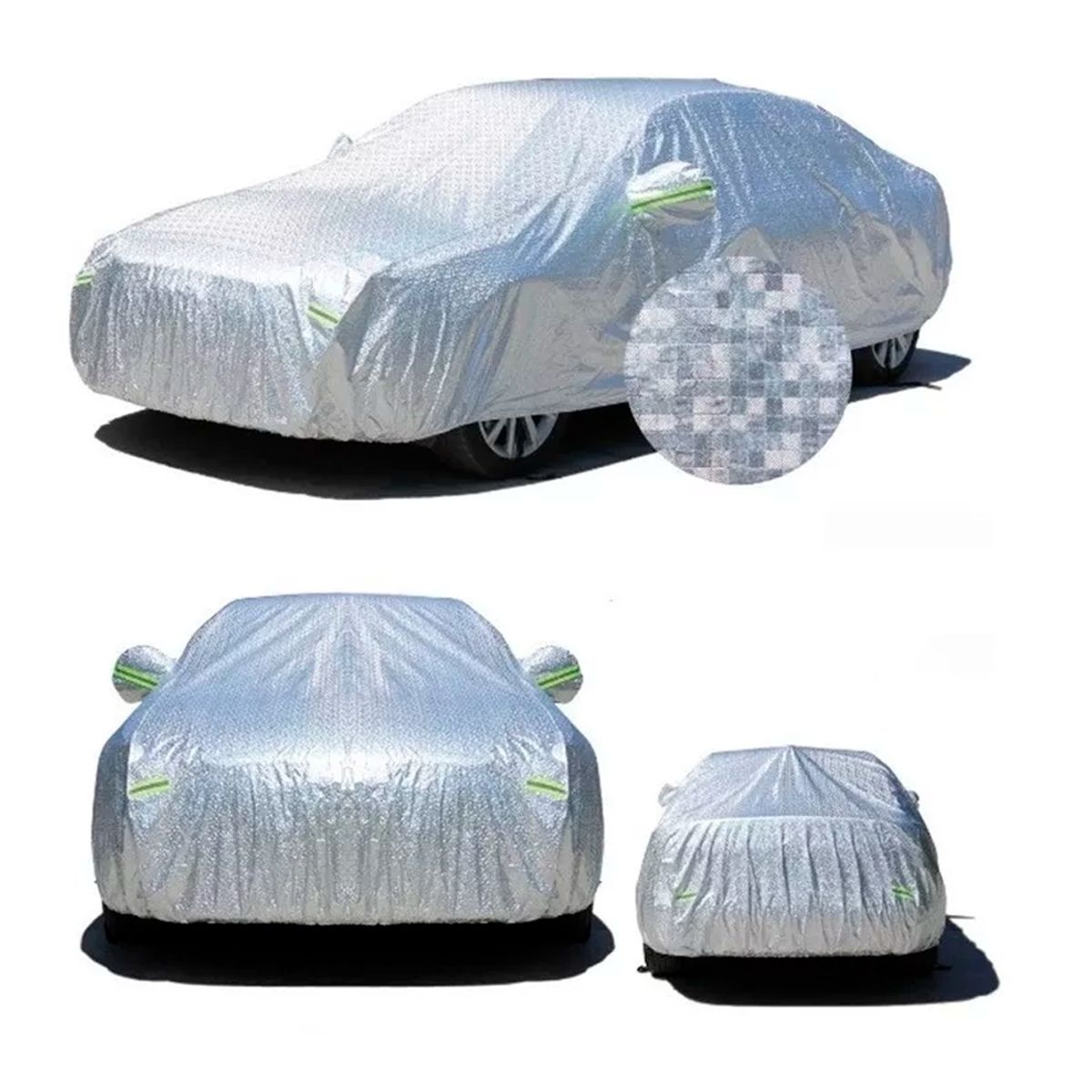 GENERICO - Funda Cubre Auto Impermeable Reflectante Talla XL