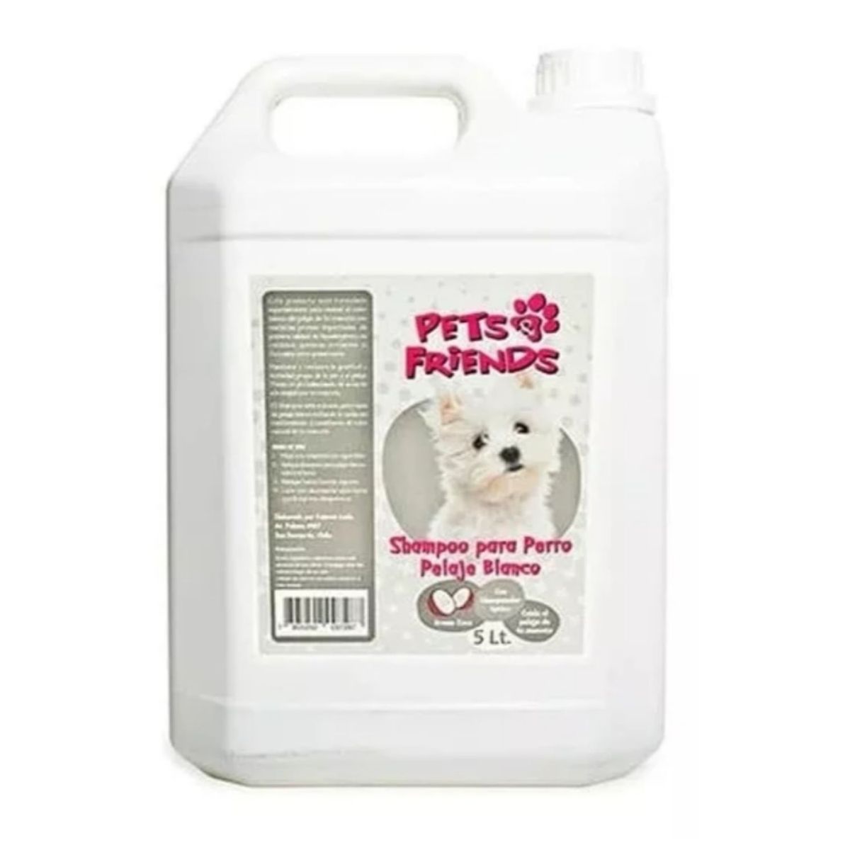PETS AND FRIENDS - Pets Friends Shampoo para Perro Pelaje Blanco 5LTS