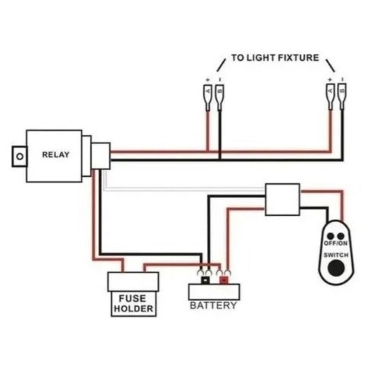 GENERICO - Ramal Cableado Interruptor Relay Fusible Para Neblineros Kit