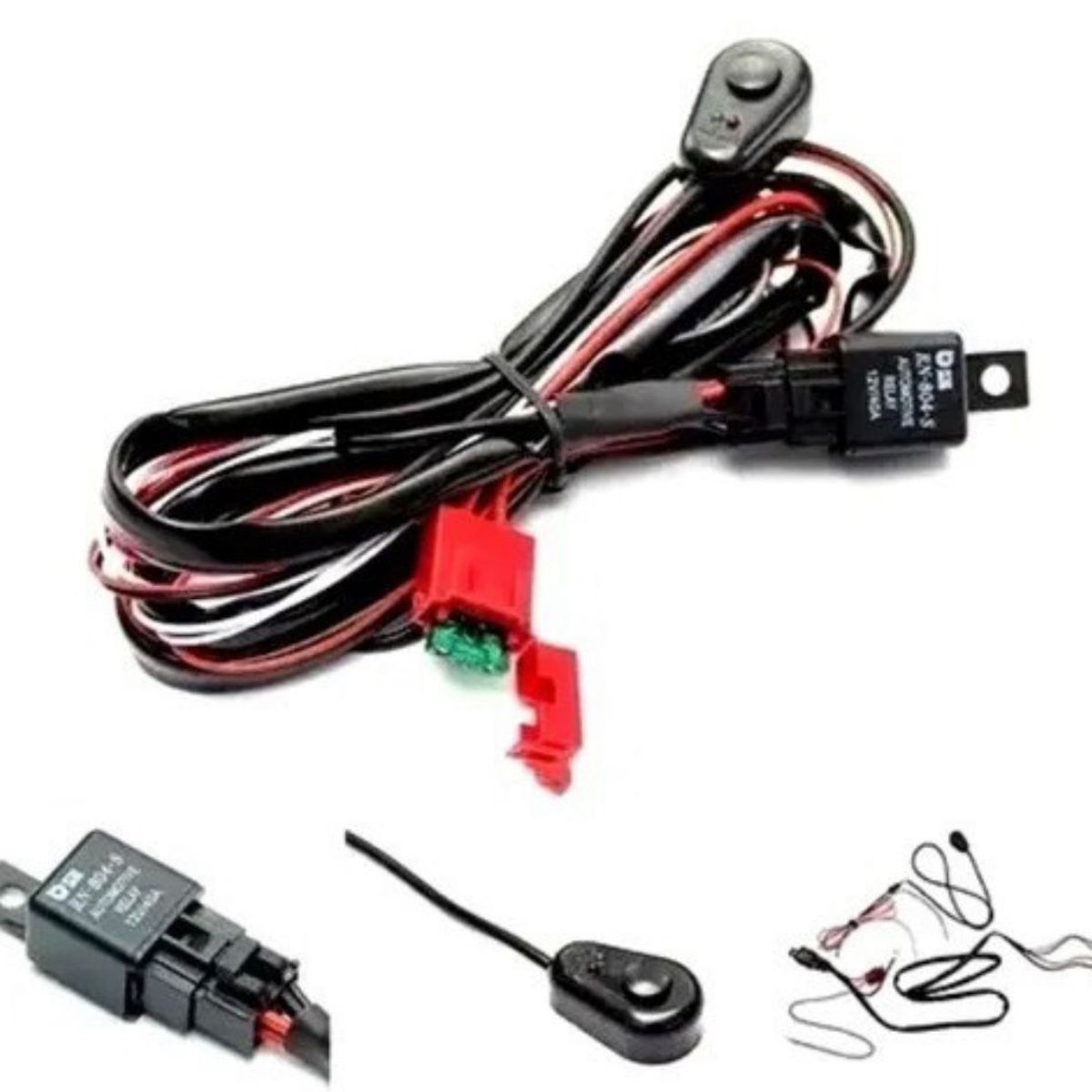 GENERICO - Ramal Cableado Interruptor Relay Fusible Para Neblineros Kit
