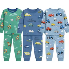 MV MOVAC - Pack 3 Pijama Invierno Conjunto Niño Polar Pantalón + Polerón.