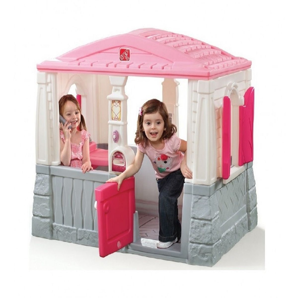 STEP 2 - Casa De Juego Infantil Limpio Y Ordenado Rosada