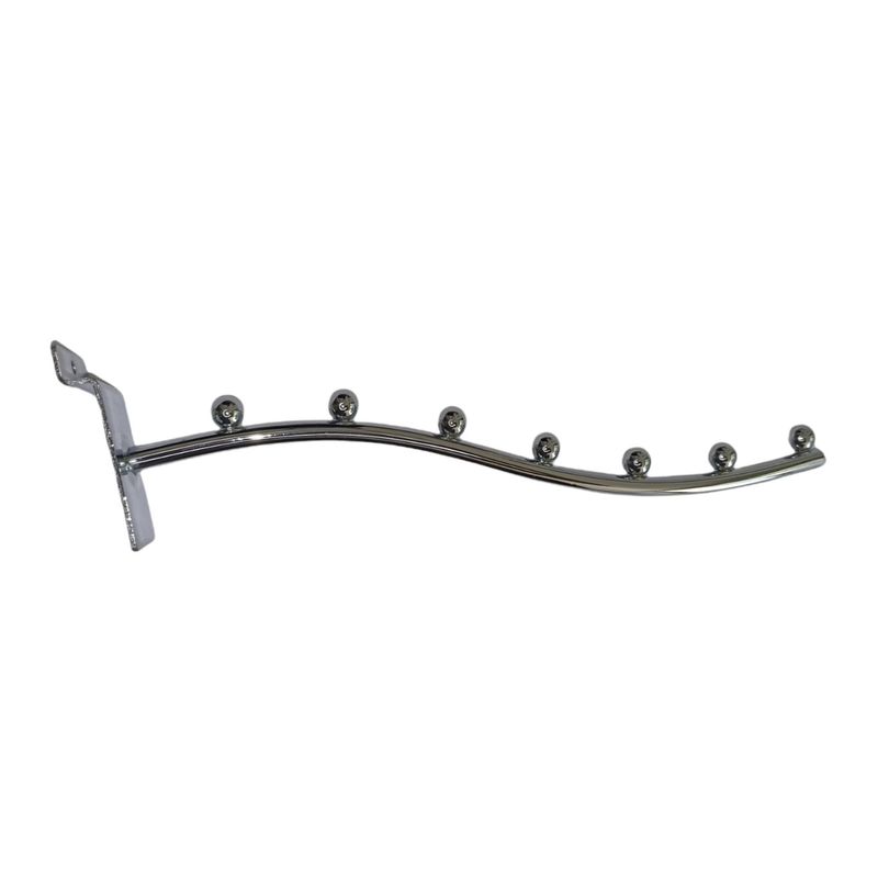 GENERICO - Pack 5 Ganchos Cascada Panel Rack Ranurado Blistero