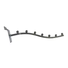 GENERICO - Pack 5 Ganchos Cascada Panel Rack Ranurado Blistero