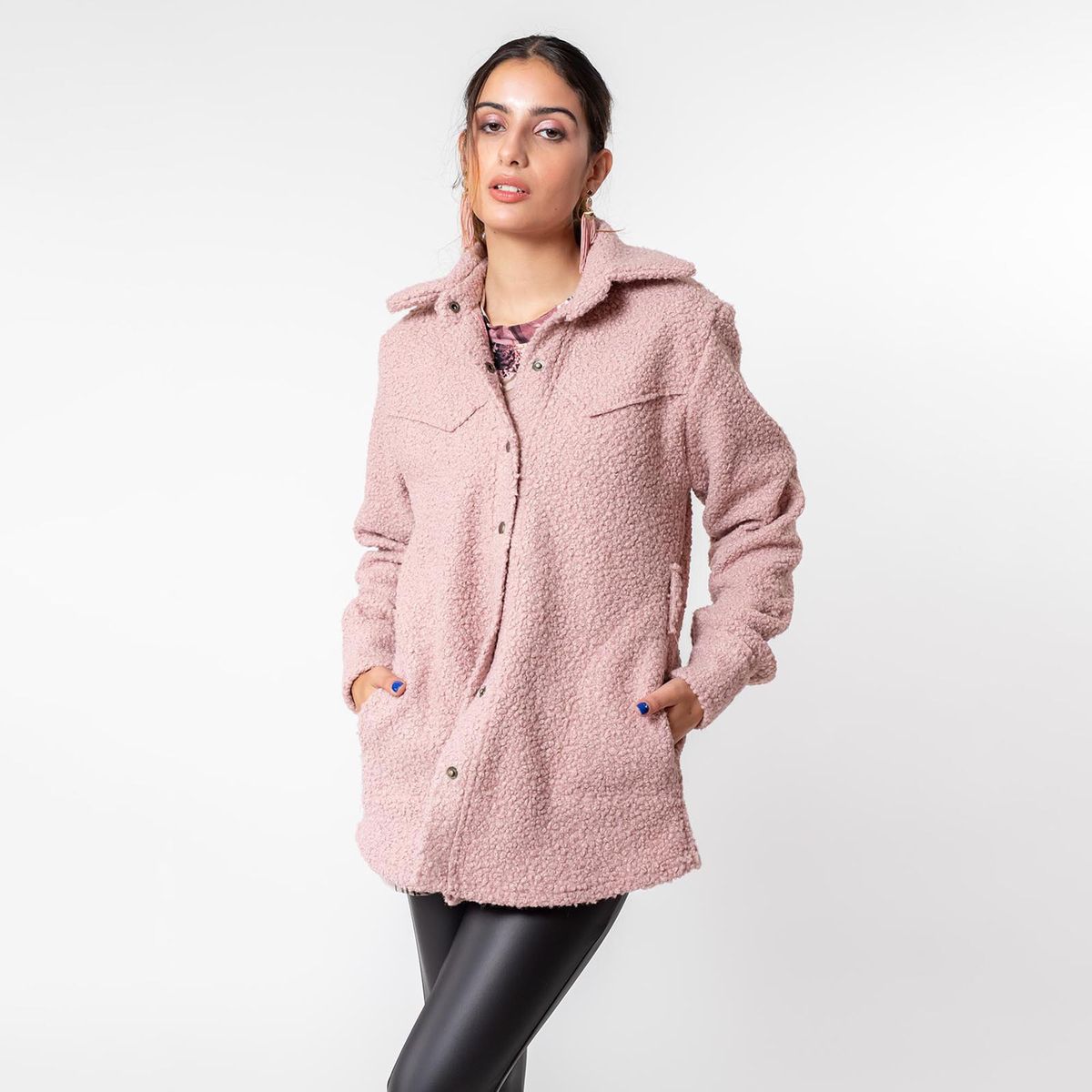 NATALIA SEGUEL - Chaqueta Alejandra Palo de Rosa Natalia Seguel