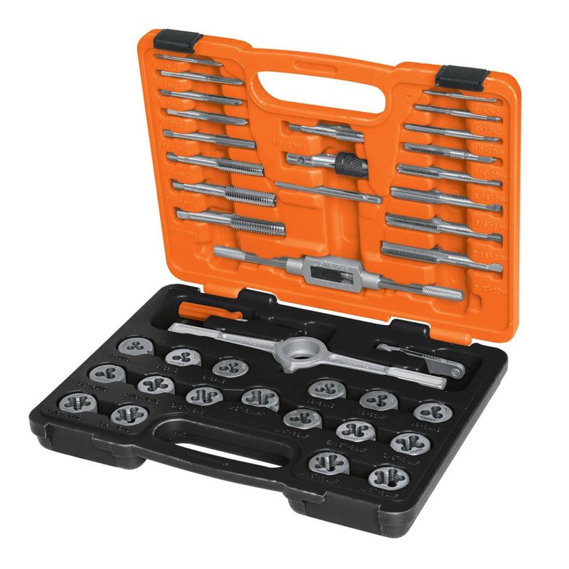 TRUPER - Terraja Truper Milimetrica Y Pulgadas 40 Pcs Machos Y Hembra