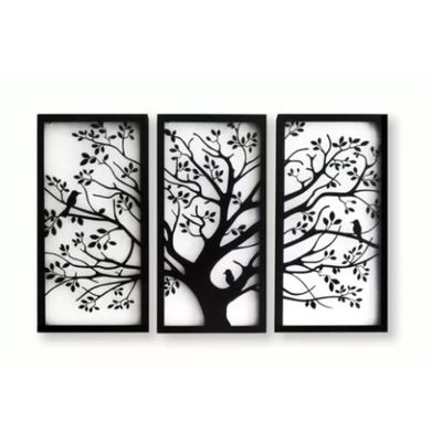 Imagen 2 del producto CUADRO DECORATIVO ARBOL DE LA VIDA ARTESANAL EN MADERA MDF 3MM
