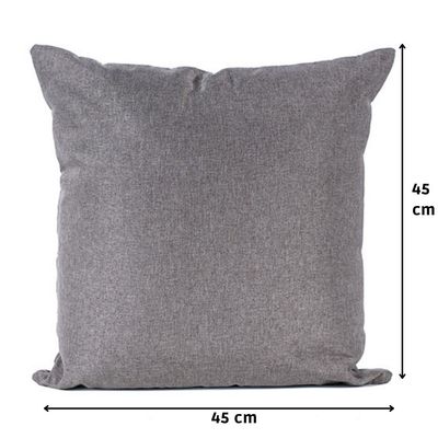 Imagen 2 del producto Cojín Geranios Gris Claro Curitiba 45x45 cm Máxima Design