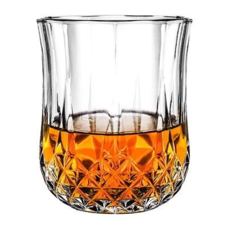 GENERICO - Set 6 Vasos Whisky 210ml con diseño elegante redondo.