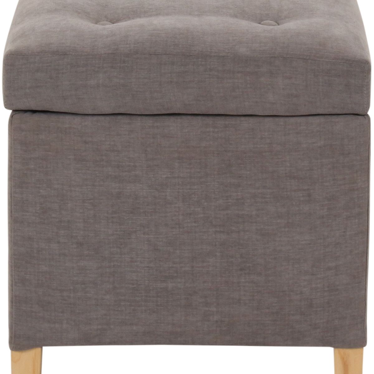 GENERICO - Pouf Baúl Rucato Gris  Altea 46x46x50 cm Máxima Design.