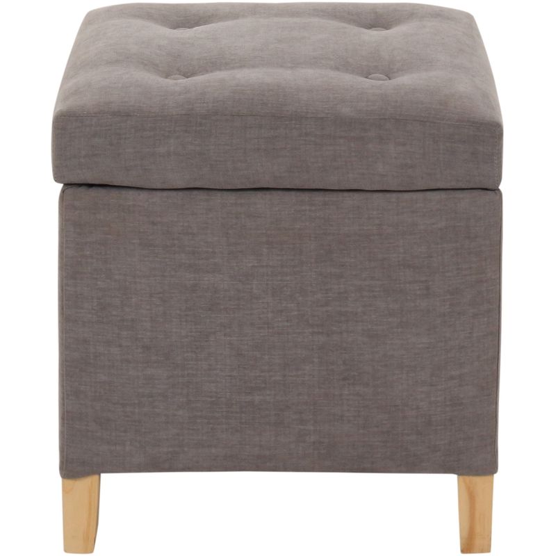 GENERICO - Pouf Baúl Rucato Gris Oscuro Altea 46x46x50 cm Máxima Design