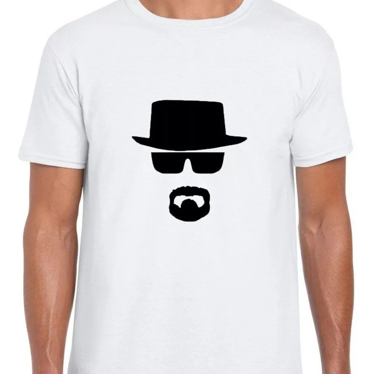 ROLY - Polera Blanca Breaking Bad Heisenberg Algodón D2