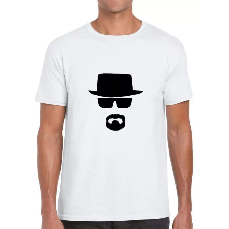 ROLY - Polera Blanca Breaking Bad Heisenberg Algodón D2