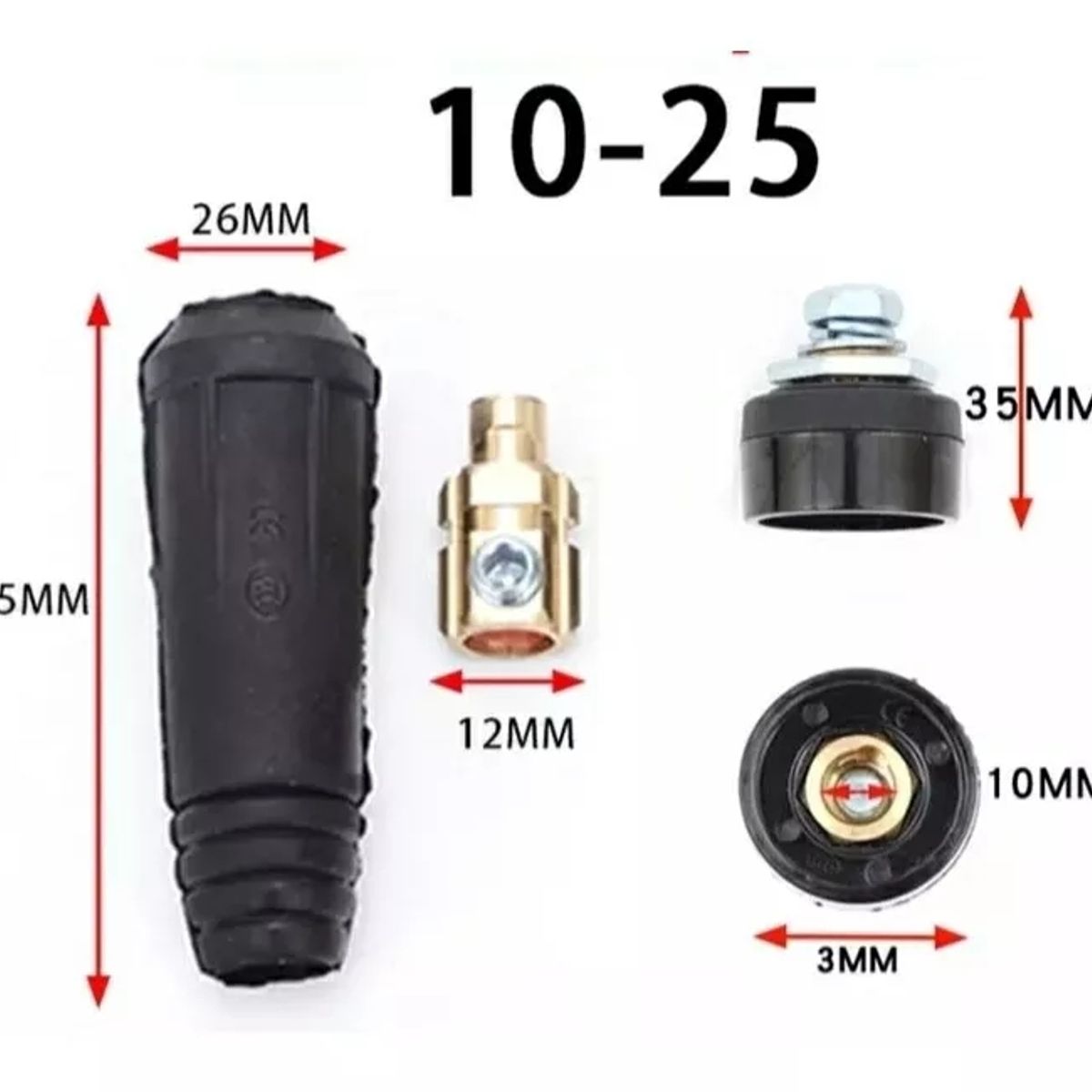 KUANGYE - Pack Conectores Rapido Para Maquina De Soldar 1025