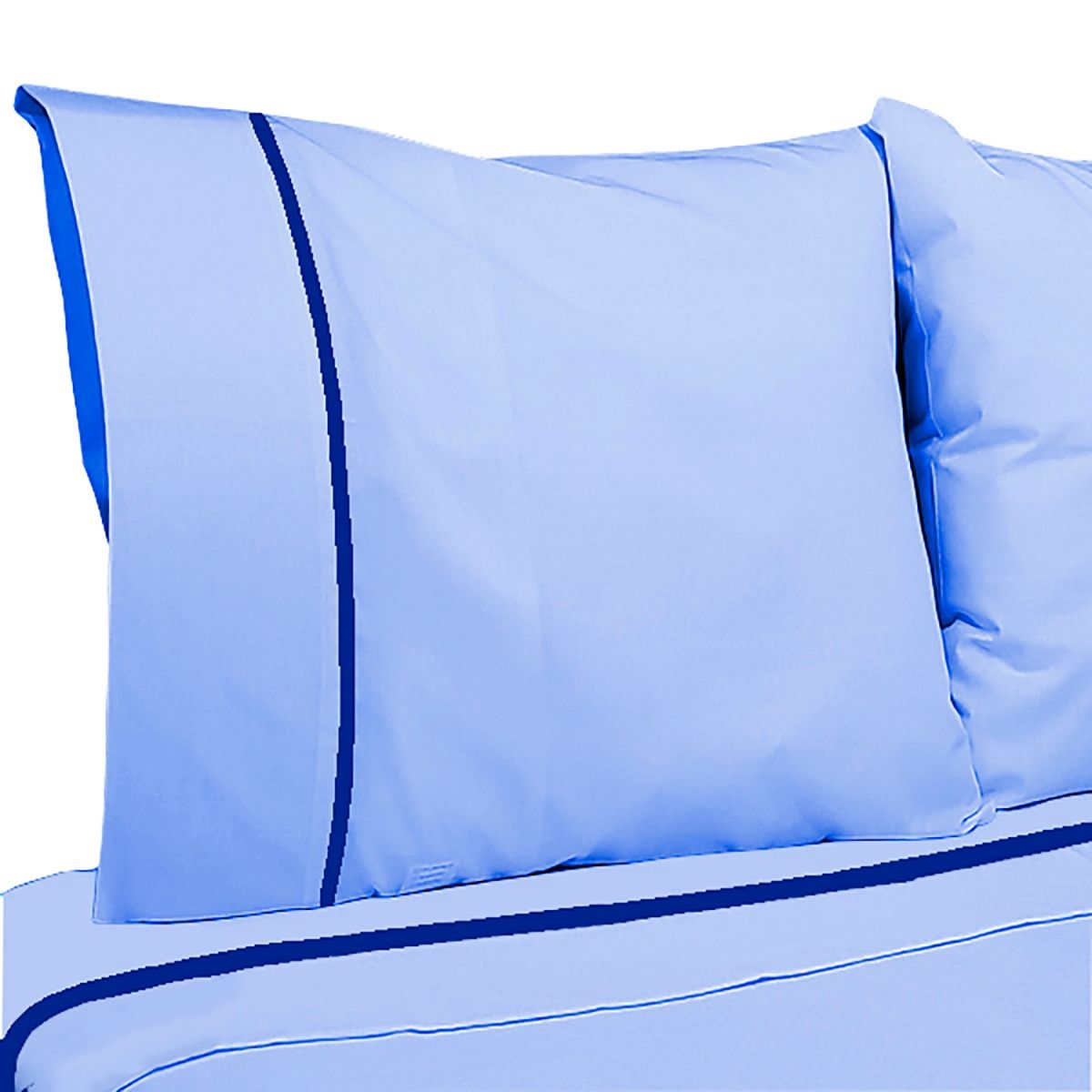 VICTORIANAS - Juego De Sabanas 1,5 Plaza Diversión Natural Celeste 300 Hilos