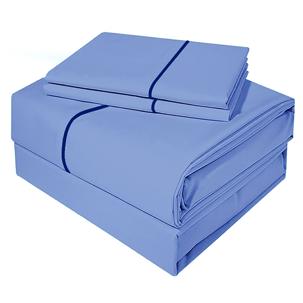 VICTORIANAS - Juego De Sabanas 1,5 Plaza Diversión Natural Celeste 300 Hilos