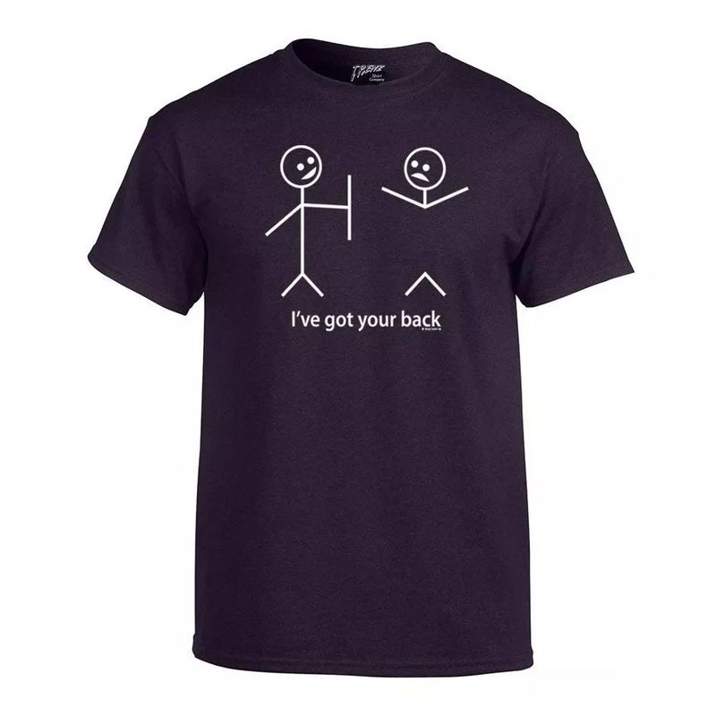 ROLY - Polera Negra Hombre Divertida Funny Random Algodón