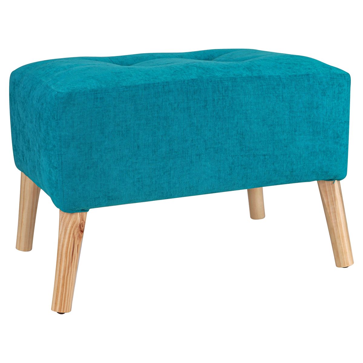 GENERICO - Pouf Petrum Turquesa Altea 62x42x42 cm Máxima Design.