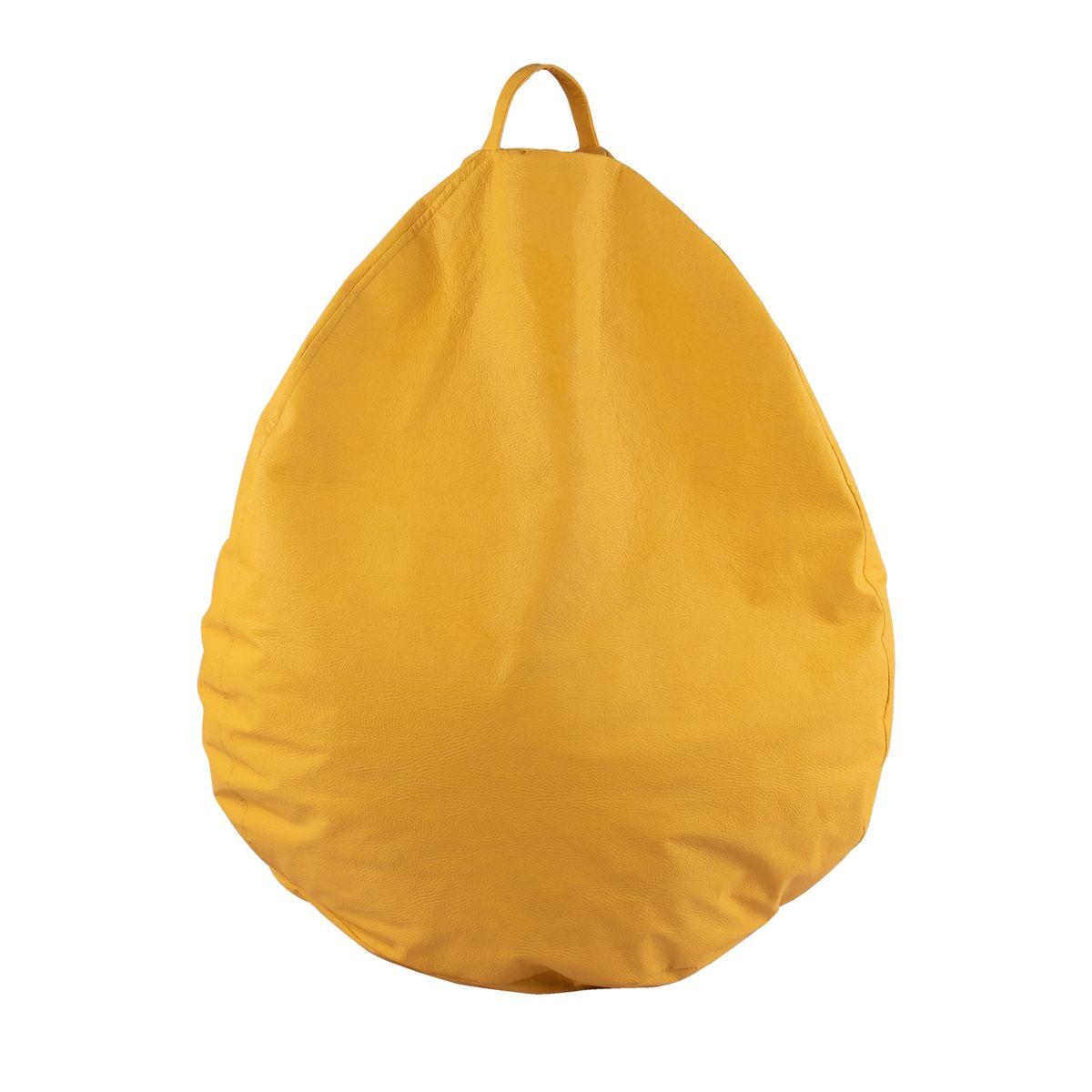 GENERICO - Pouf Pera Amarilla Eco Cuero 120x120x120 cm Máxima Design