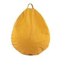 Pouf Pera Amarilla Eco Cuero 120x120x120 cm Máxima Design