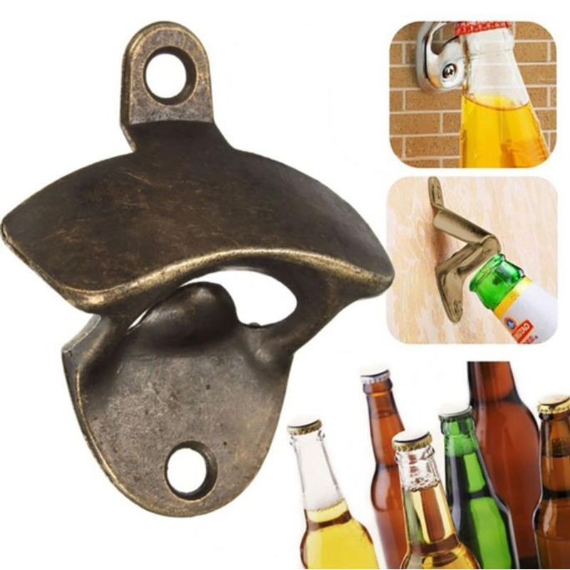 KUANGYE - Abridor De Botellas Cerveza De Montaje En Pared Rústico X10