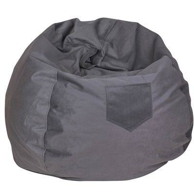 Imagen 2 del producto Funda Pouf Pera Gris Sin Relleno 100x80x80 cm Máxima Design