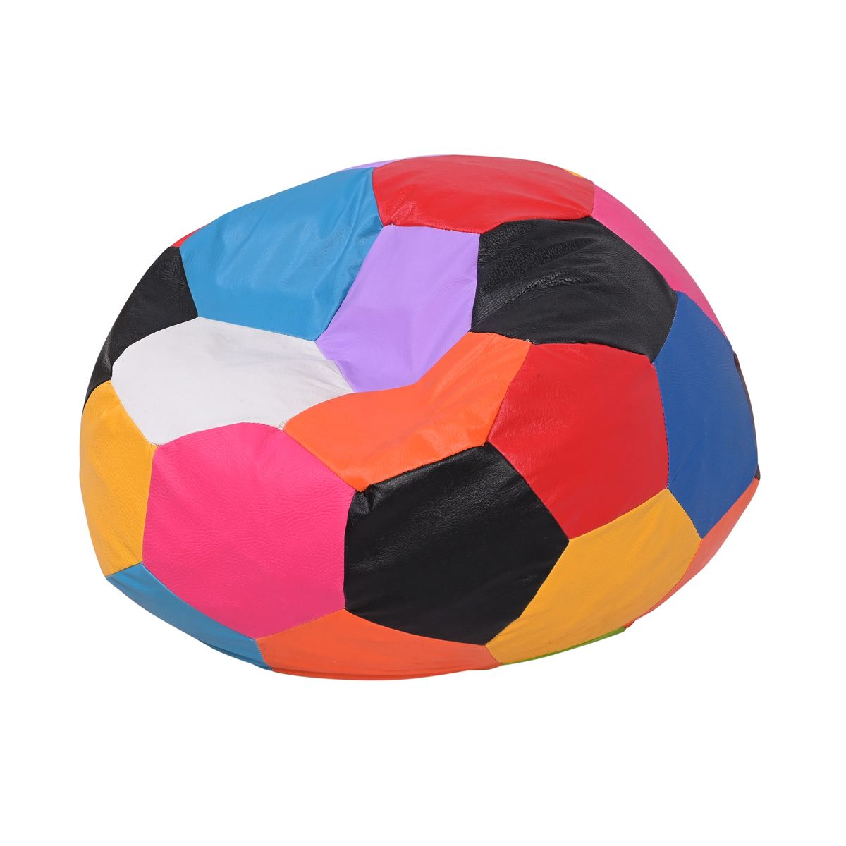 GENERICO - Funda Pouf Pera Multicolor Sin Relleno 80x80x80 cm Máxima Design